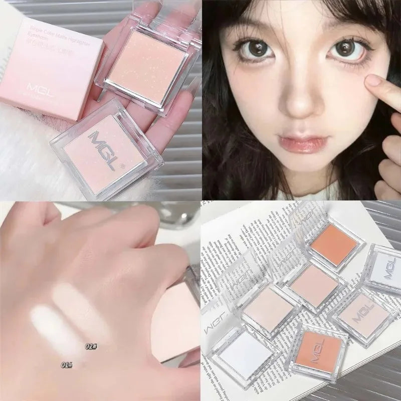 Matte Eyeshadow Palette with Highlighting Shades - Long Lasting Natural Look - Multiple Colors