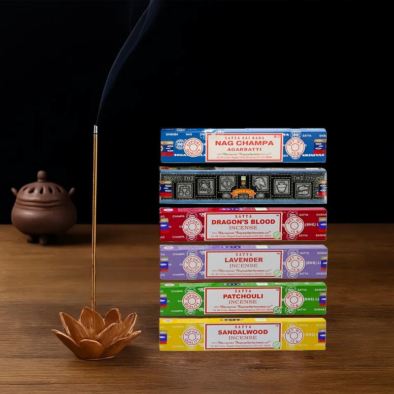 Hand-Rolled Incense Sticks Variety Pack - 15g with Multiple Scents for Meditation & Relaxation