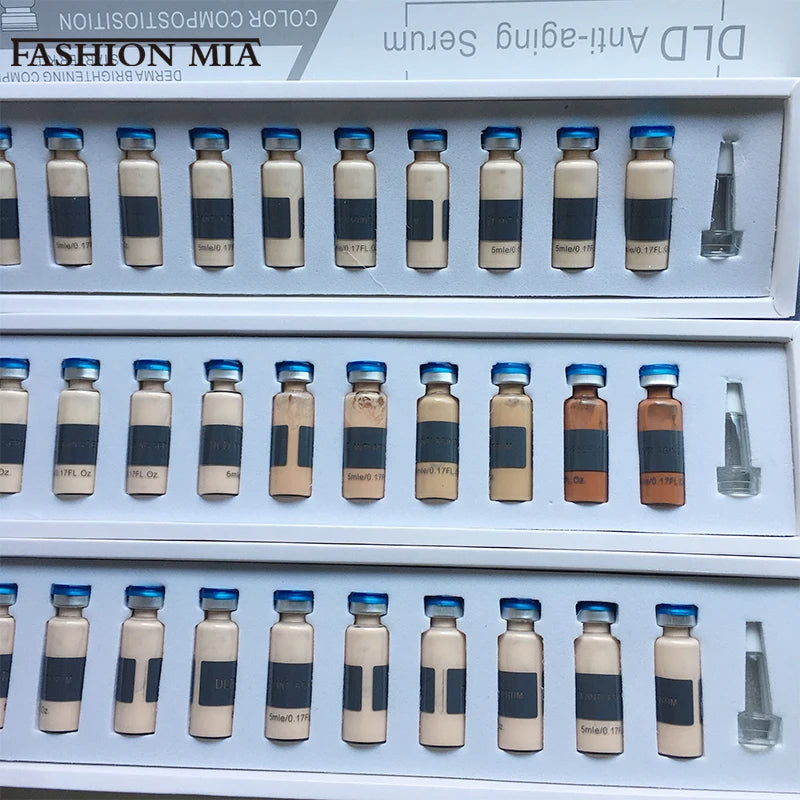 BB Cream Glow Serum Kit with 5 Shades - Brightening, Moisturizing & Anti-Aging Face Foundation