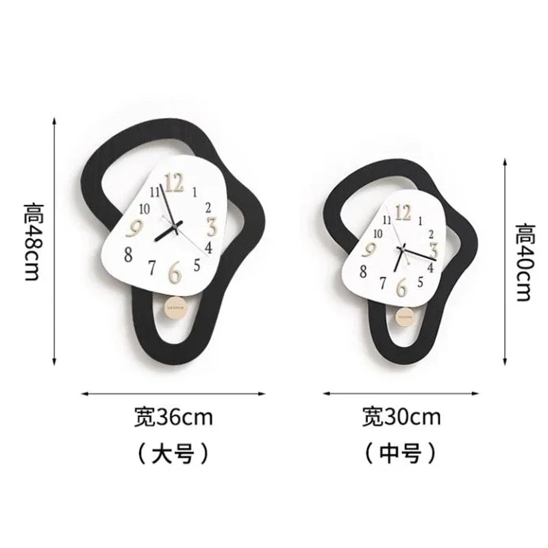 Minimalist Wall Clock - Modern Nordic Silent Home Decor for Living Room