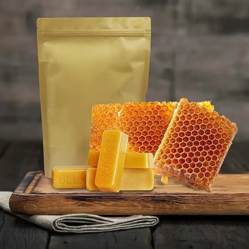 Natural Beeswax Candle Making Stick Set - Pure Wax for Crafts & Furniture Polishing