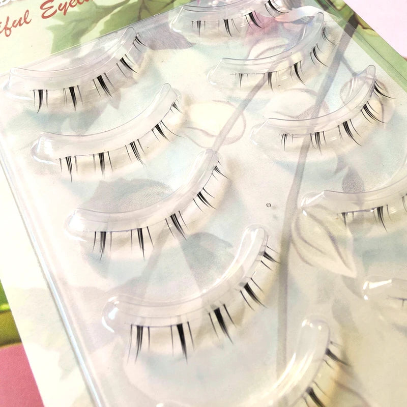 Makeup Bottom Eyelashes Kit 5 Pairs 3D Natural Look Lower Eyelash Extension