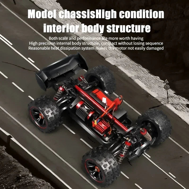 High Speed 4WD RC Car with LED Remote Control Drift Monster Truck for Kids