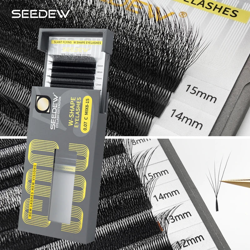 False Eyelashes Volume W-Shaped Fox Eye Lashes for Natural & Dramatic Looks