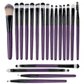 20-Piece Makeup Brush Set with Eyeliner and Eyebrow Brushes - Soft Bristles, Portable Cosmetic Tools