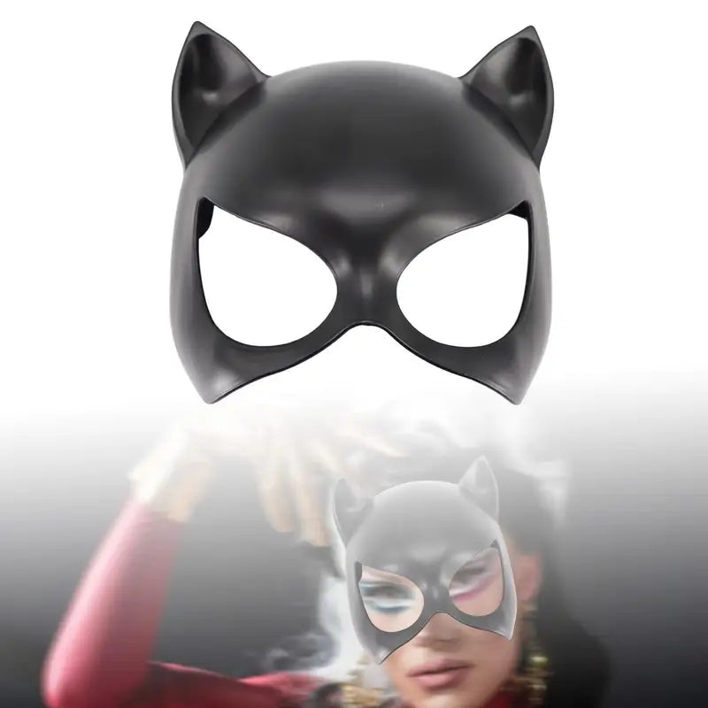 Cat Mask Props for Halloween Costume Party Role Play, Lightweight & Comfortable
