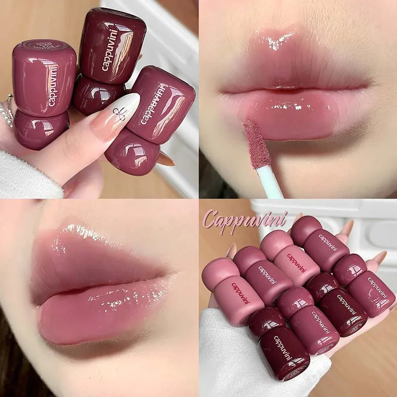 Matte & Mirror Liquid Lipstick Set - 12 Long-Lasting Lip Gloss Colors