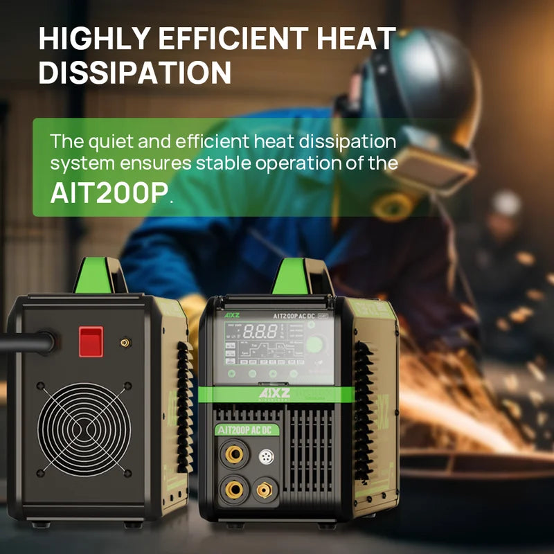 AC/DC TIG Welding Machine 200A Pulse Spot Arc Welder Inverter 5-in-1