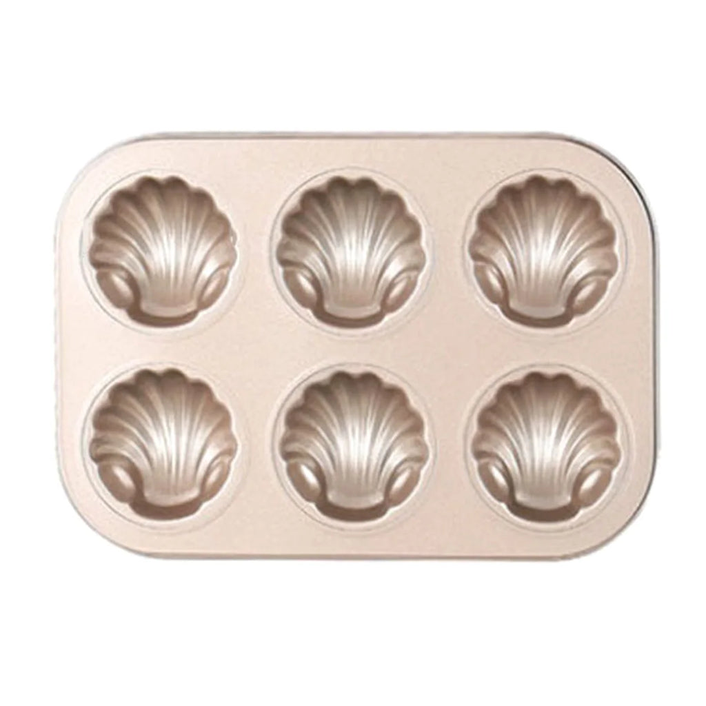 Madeleine Cake Mold 9-Cavity Non-Stick Shell Shaped Baking Pan - Carbon Steel