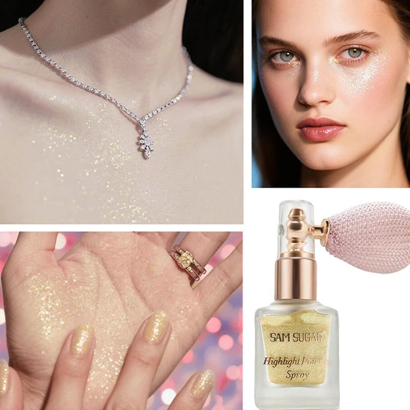 Face & Body Shimmer Spray - Dewy Highlight Mist for Radiant Skin