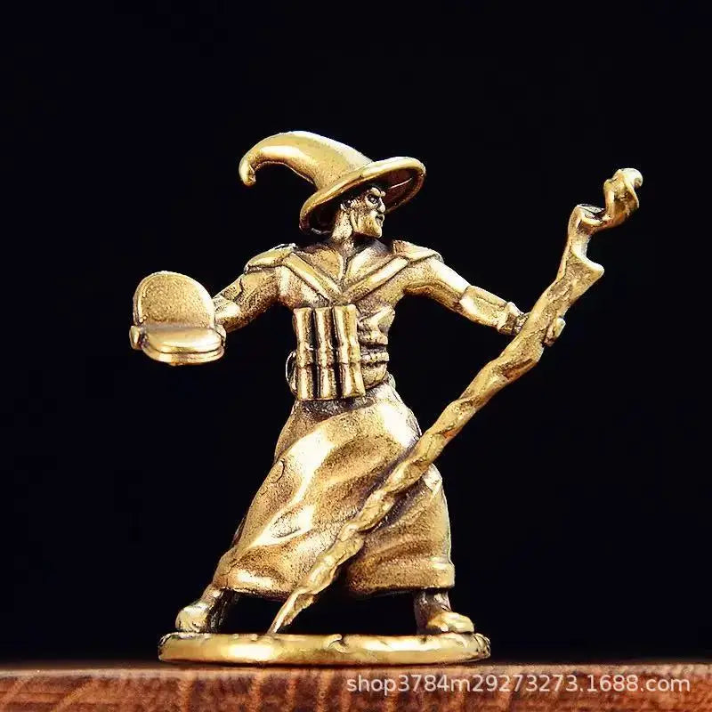 Magical Moon Witch Home Decoration Wizard Statue - Unique Figurine