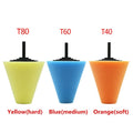 Car Wheel Polishing Sponge Set for Electric Drill Buffing Cone Buffing Ball