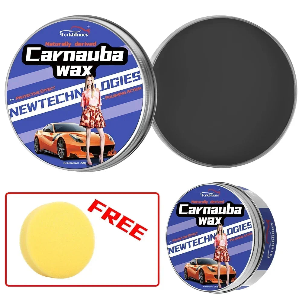 Car Crystal Wax Coating Set - Hydrophobic Protective Polish for All Paint Types