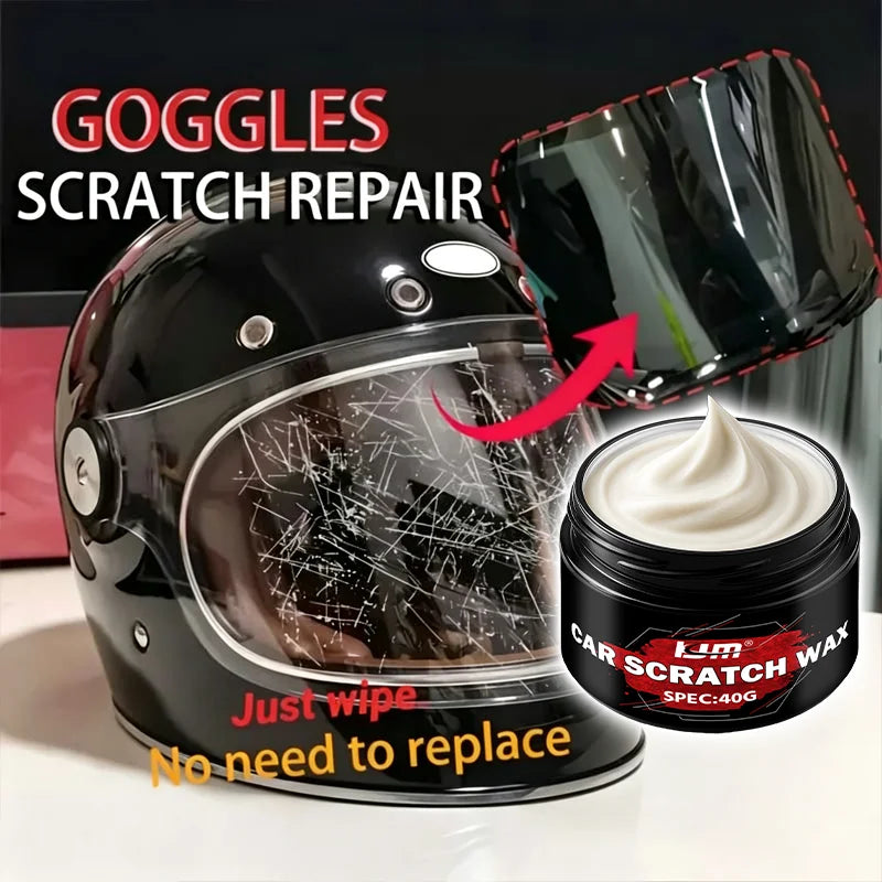 Car Scratch Repair Wax Paste with Sponge Applicator 40g - Body Paint & Polishing