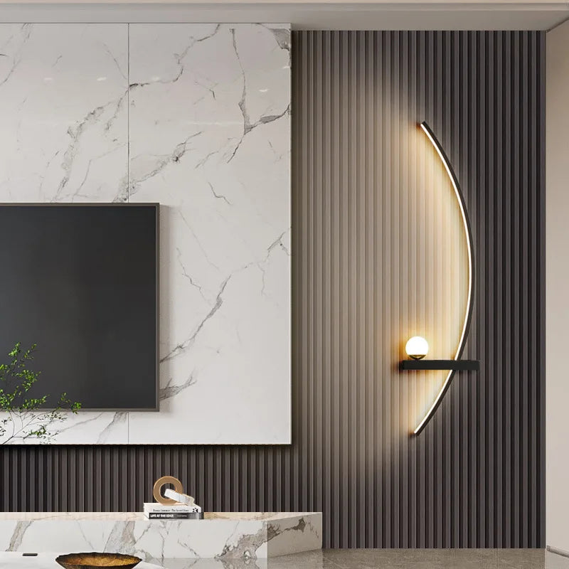 Nordic LED Wall Lamp Stripes Wall Sconce for Bedroom Living Room Study Home Decor