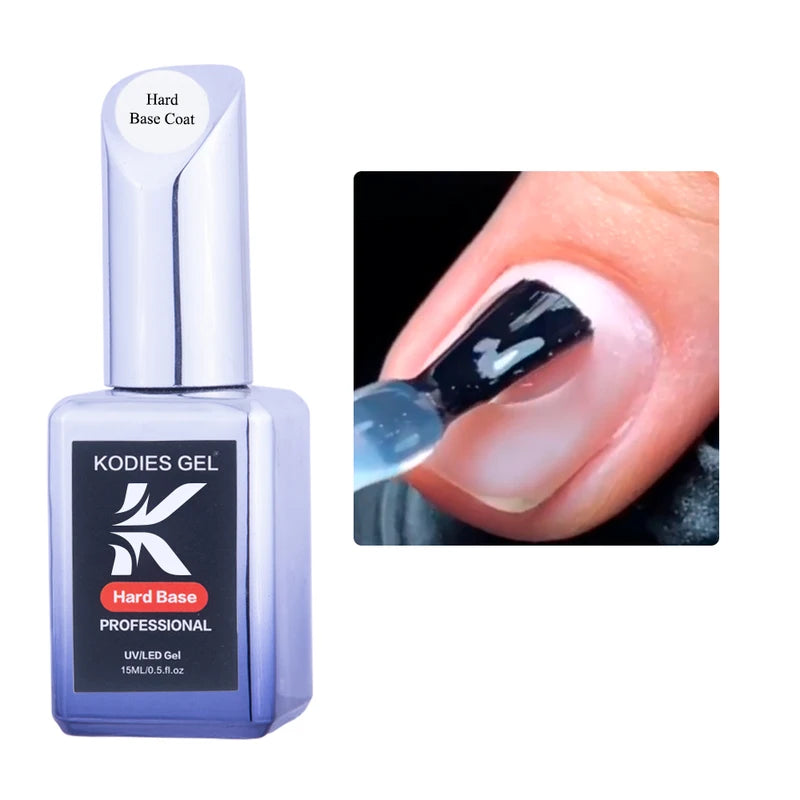Strong Hard Base Coat UV Gel Nail Primer - Long Lasting Semi-Permanent Foundation