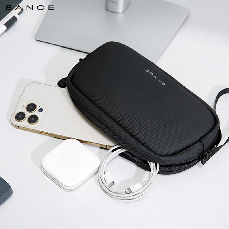 Travel Organizer Bag with Power Bank Pouch for Electronics and Cables