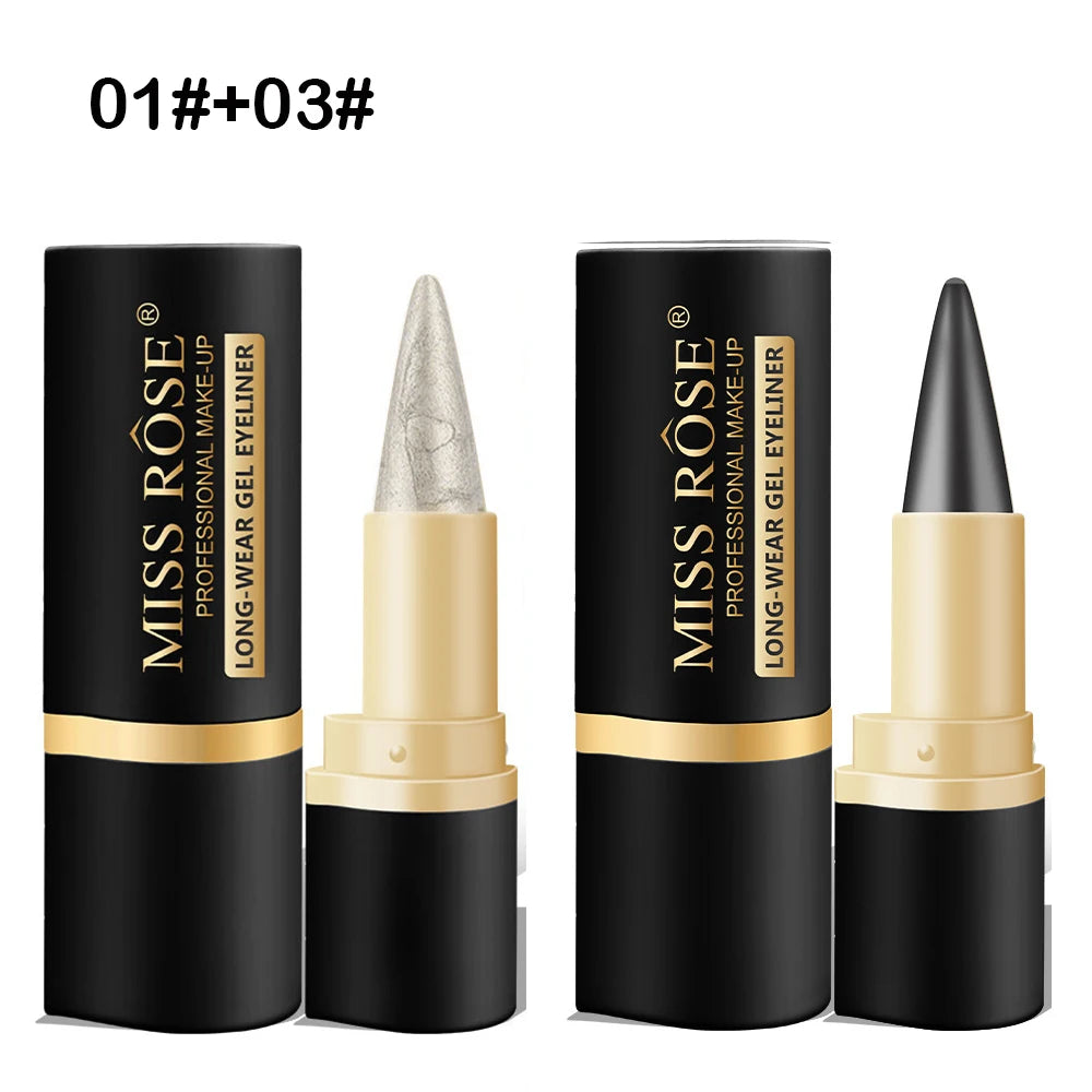 Creamy Gel Eyeliner Set - Waterproof, Sweat-Proof, Long-Lasting, Daily Makeup for Women