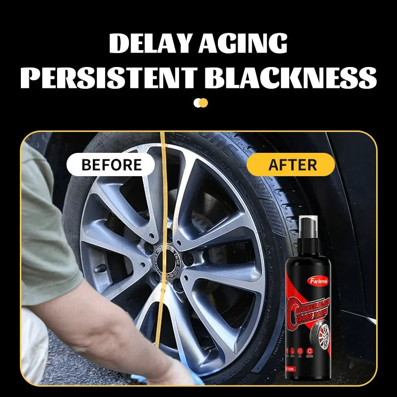 Car Tire Polish Wax - Plastic Part Restorer & Durable Tire Coating