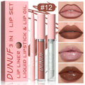 3-Piece Matte Lipstick Lip Liner and Lip Oil Set Waterproof Long Lasting