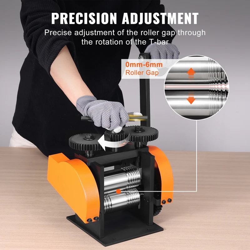 Jewelry Rolling Mill Machine 3-in-1 Metal Sheet & Wire Maker | Multiple Sizes