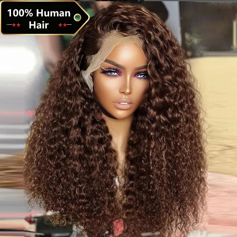 Deep Wave Lace Front Wigs 13x4 13x6 Human Hair 30 Inch Curly Water Wave Brazilian Wig for Women