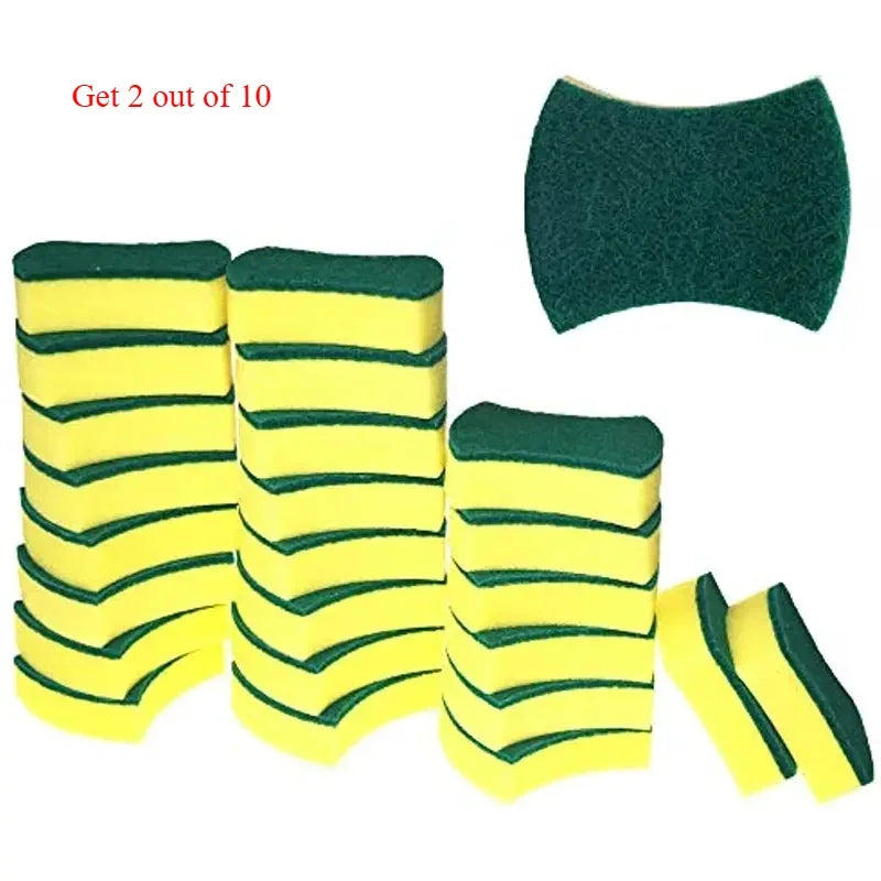 Heavy Duty Absorbent Kitchen Sponge Set for Dish Cleaning and Grease Removal
