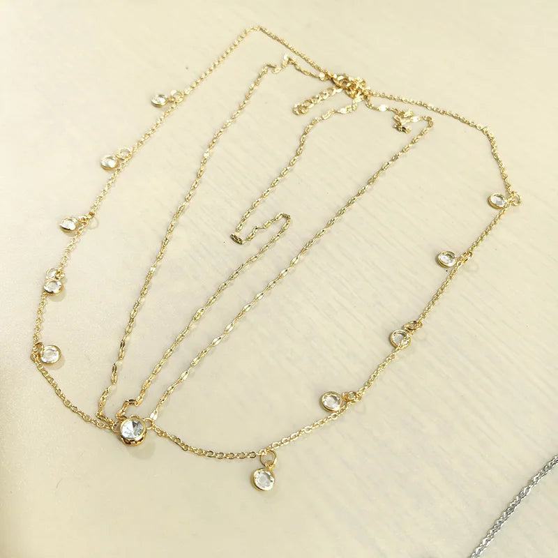 Trendy Multi-Layer Crystal Hair Accessories for Women - Bridal Party Jewelry Gift