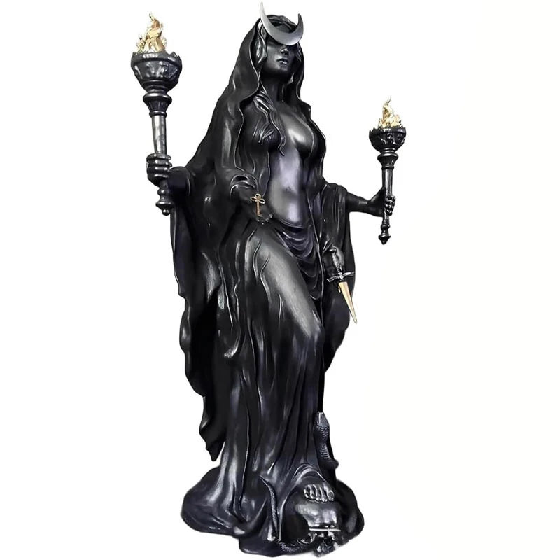 Greek Witch Statue Figurine Home Decor Halloween Hecate Resin Sculpture