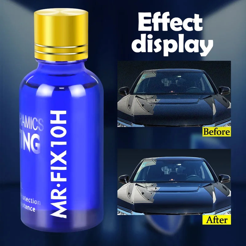 Ceramic Coating Car Wax Kit 10H Hydrophobic Liquid Glass Paint Protection