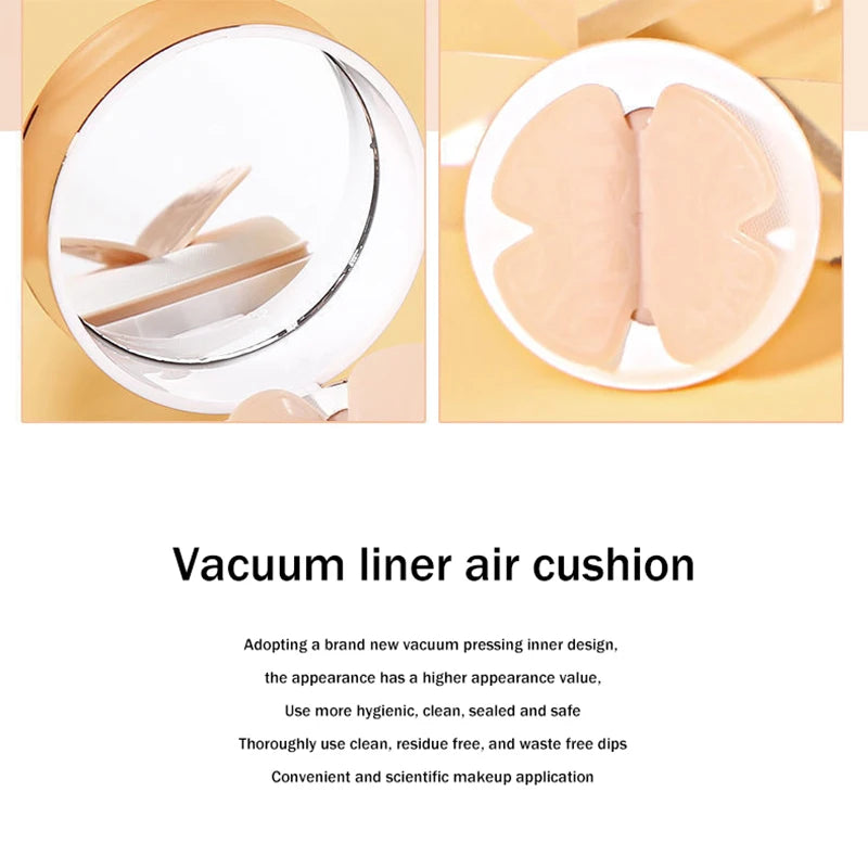 Moisturizing Air Cushion BB Cream Foundation with Concealer Waterproof Powder Puff