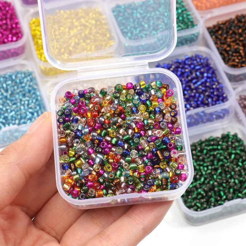 Multicolor 3mm Czech Glass Beads - 1000pcs DIY Jewelry Making Supplies