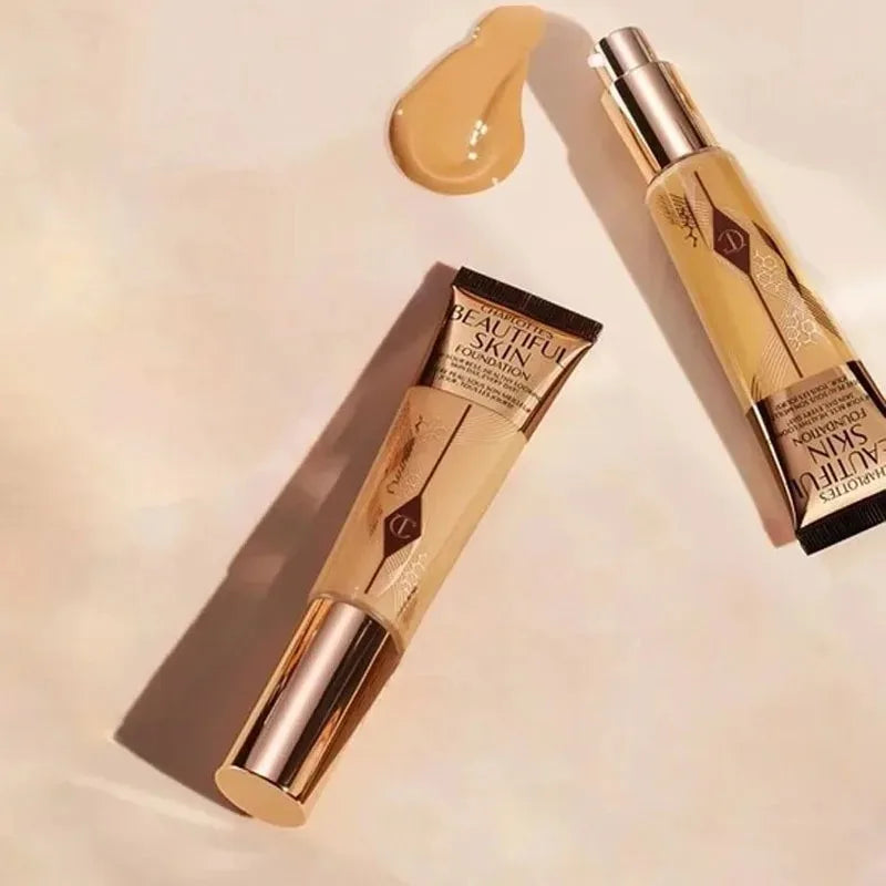 Hydrating Foundation with Hyaluronic Acid - Portable Liquid Makeup, Multiple Shades