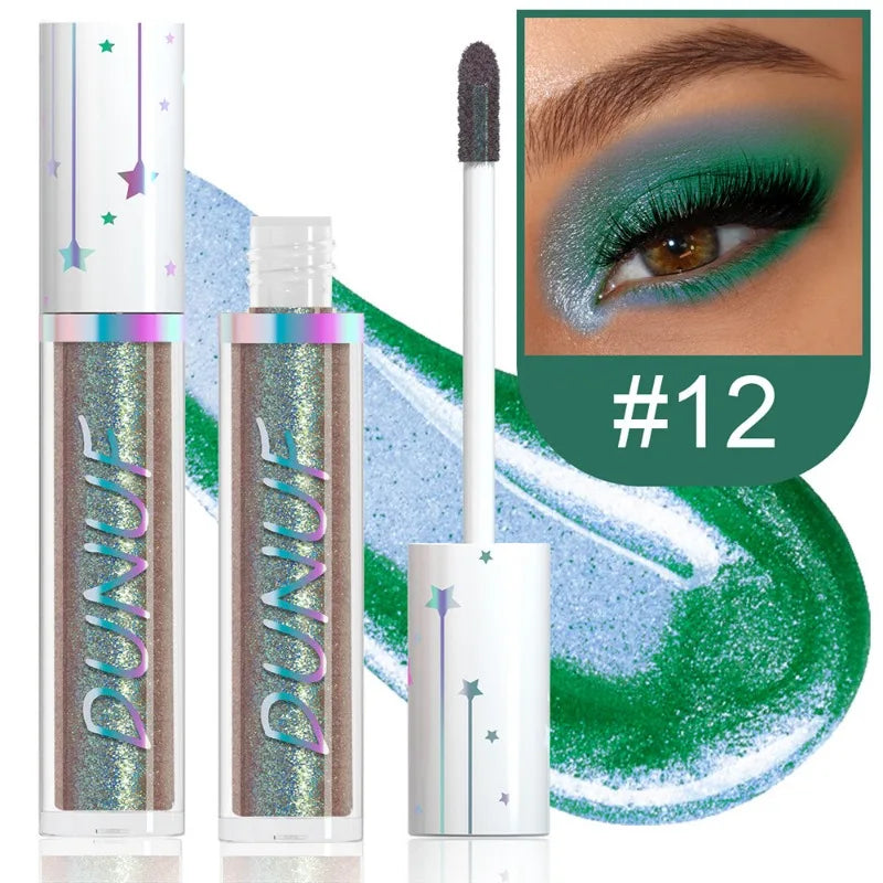 24-Color Liquid Eyeshadow Stick Metallic Glitter Waterproof Stage Makeup