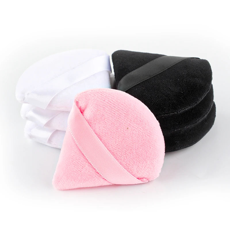 3/4/6pcs Triangle Powder Puff Set - Soft Velvet Makeup Sponges for Face Foundation