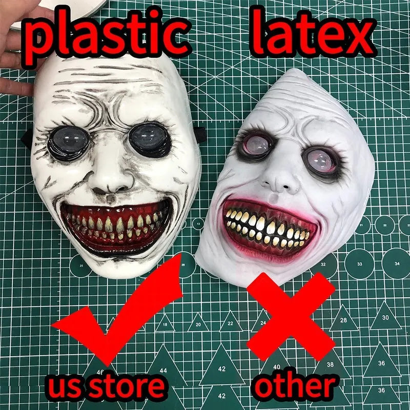 Creepy Demon Mask Halloween Cosplay Skull Face Prop for Parties