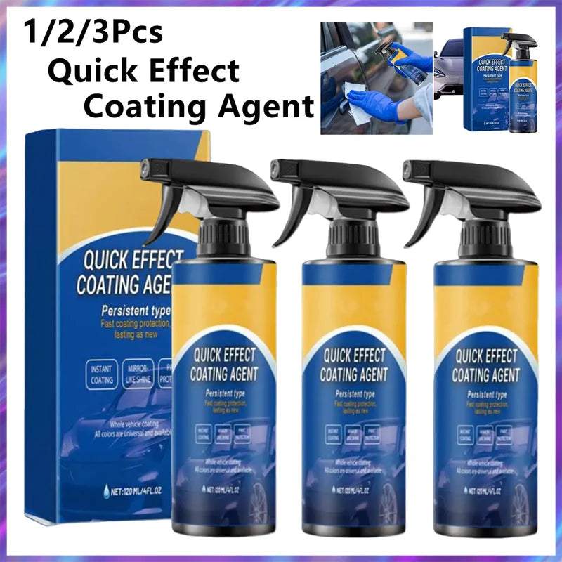 Nano Ceramic Car Coating Spray 120ml Quick Protective Wax Polish for Vehicles