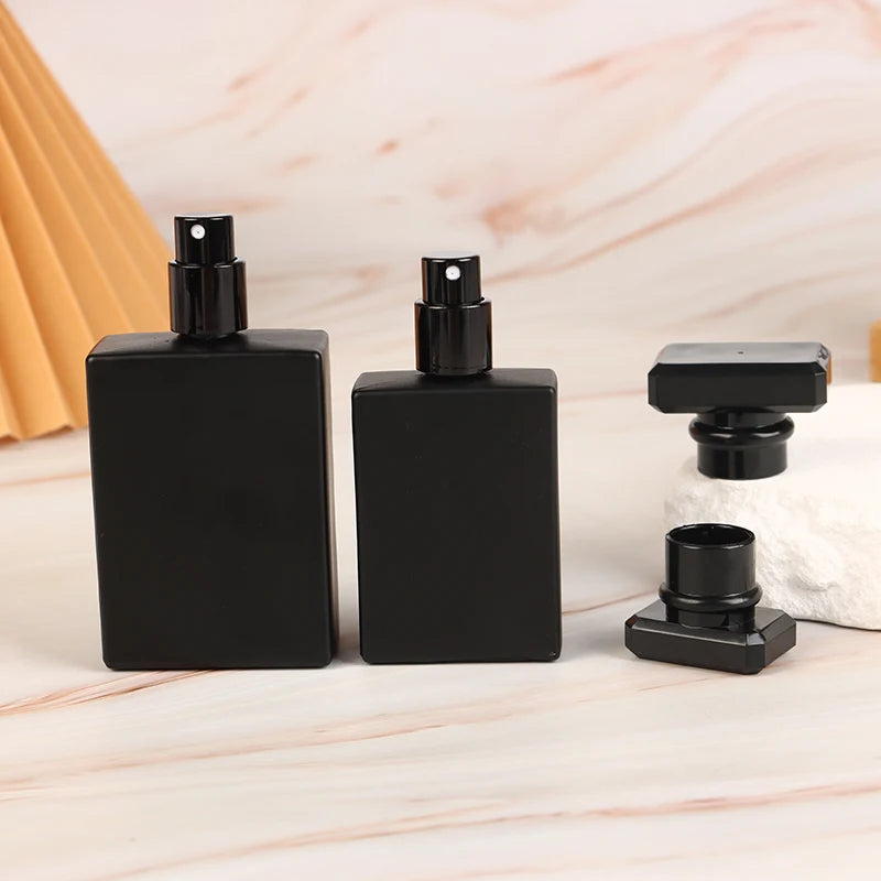 Portable Glass Perfume Spray Bottle 30/50ml Elegant Refillable Water Mist