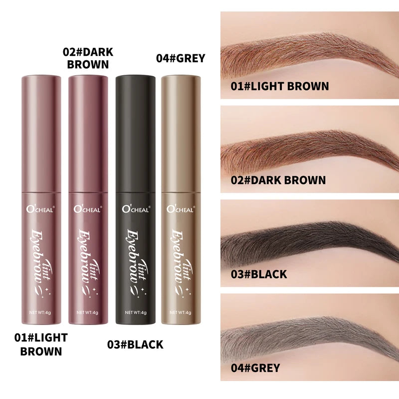 Long-Lasting Waterproof Eyebrow Gel - 4 Colors Quick-Dry Fixing Eyebrow Makeup