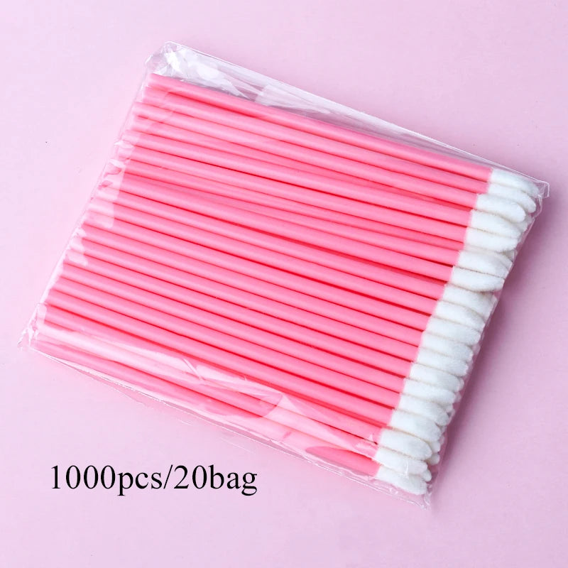 500/1000 Pcs Lip Brush Set for Women Lipstick Gloss Application Makeup Tool