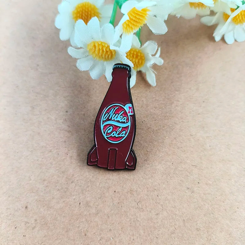 Game Elements Brooch Cola Logo Bottle Badge Enamel Pin Collectible Accessories