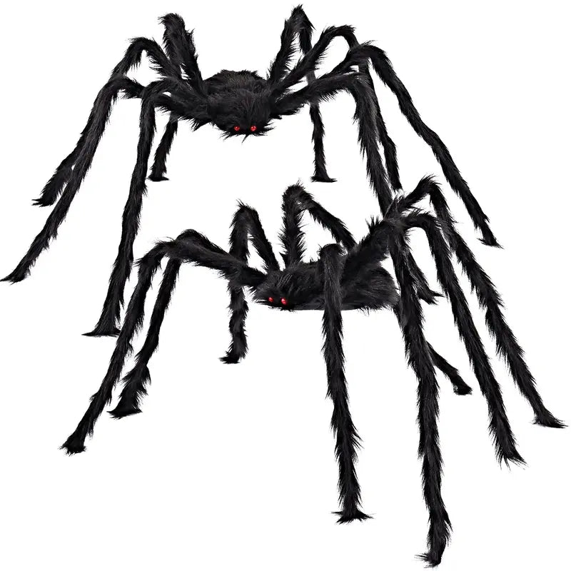 Giant Black Spider Halloween Outdoor Decoration Props for Haunted House & Party