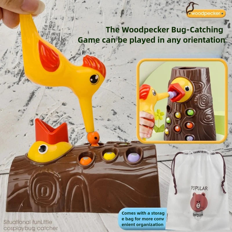 Magnetic Bug Catching Toy for Kids - Montessori Educational Fine Motor Skills Game