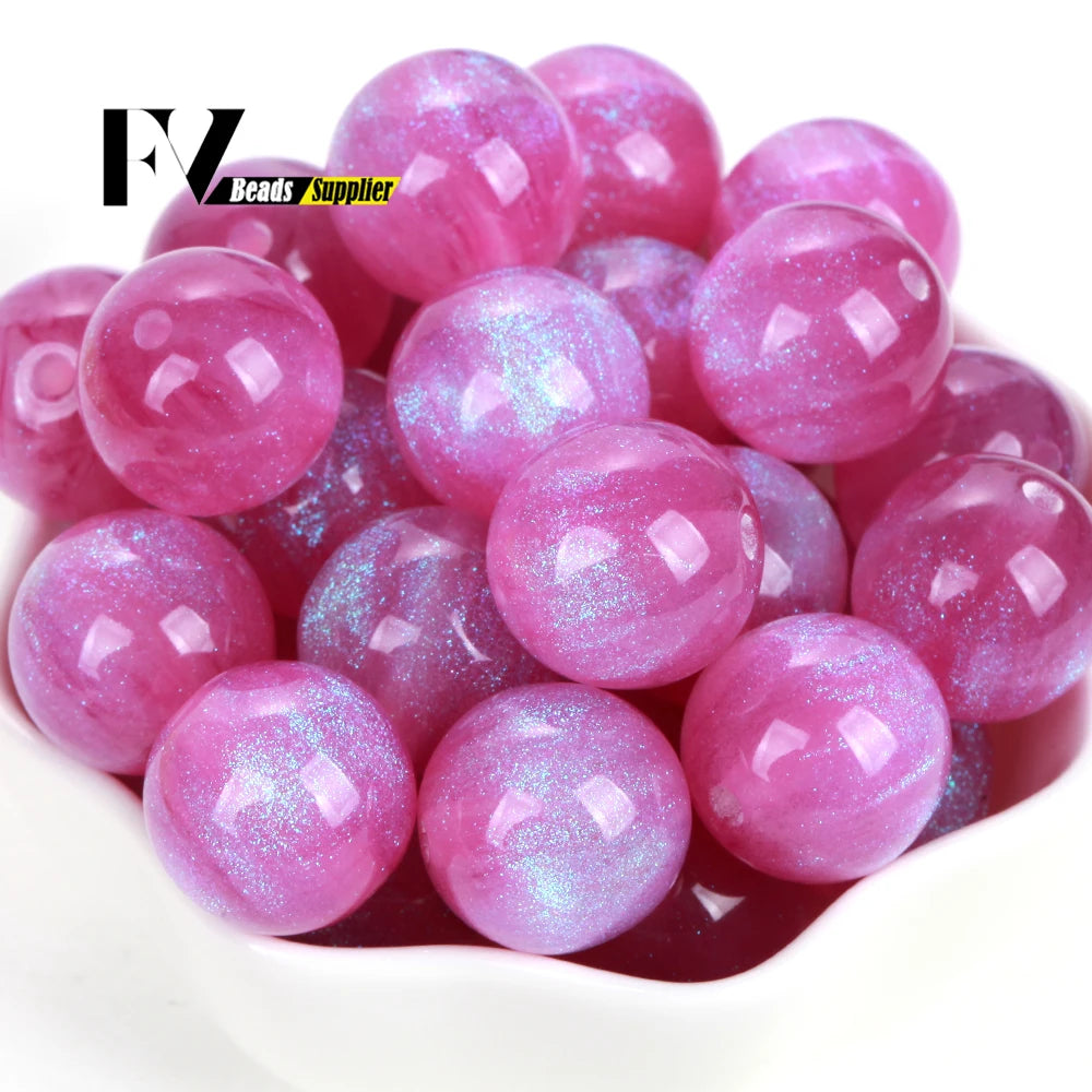Imitation Cat Eye Round Beads for Jewelry Making - 8-20mm, Assorted Colors, 100pcs