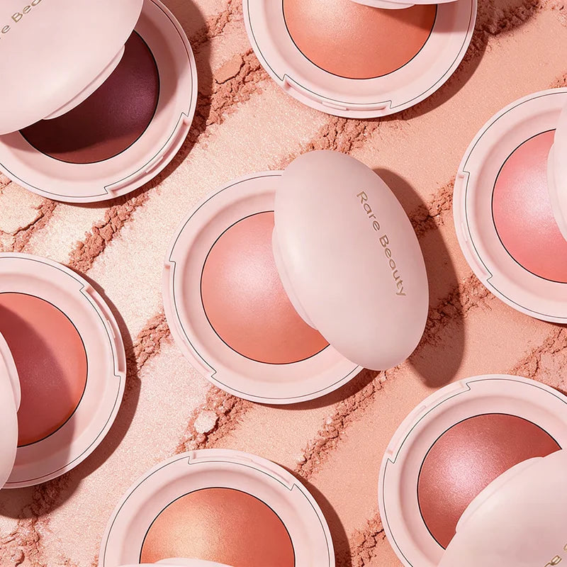3D Face Brighten Blush Highlighter Powder with Mirror & Contour Bronzer Set