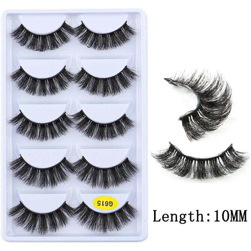 False Eyelashes 28 Styles Assorted Mink Lashes for Makeup & Beauty