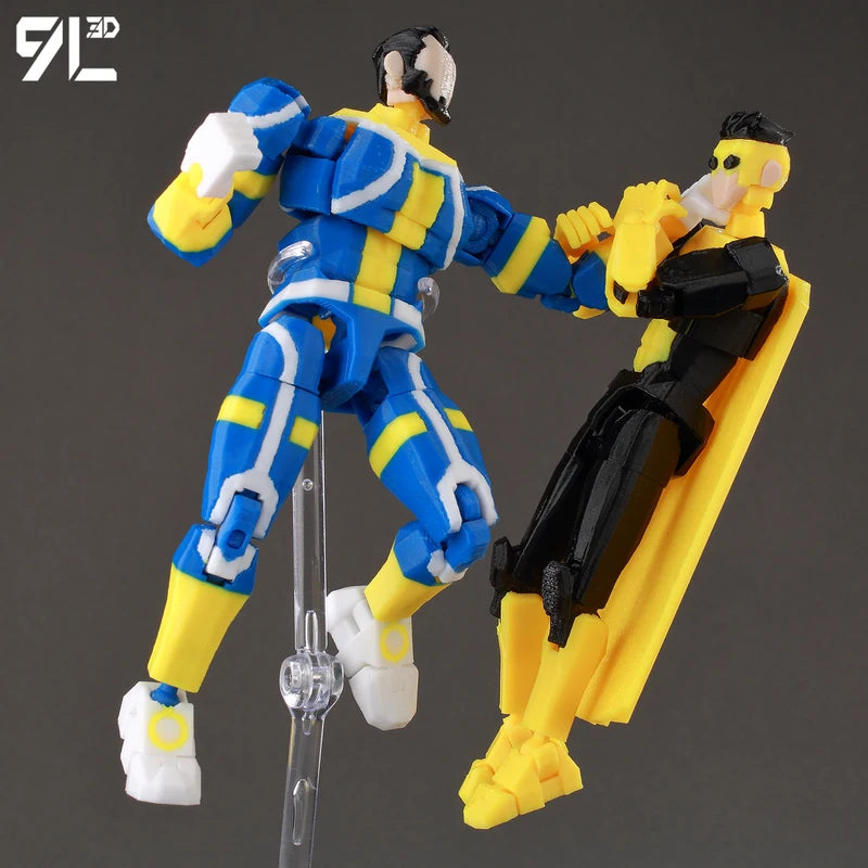 Superhero Action Figure Collectible Toy with Interchangeable Parts - 14cm