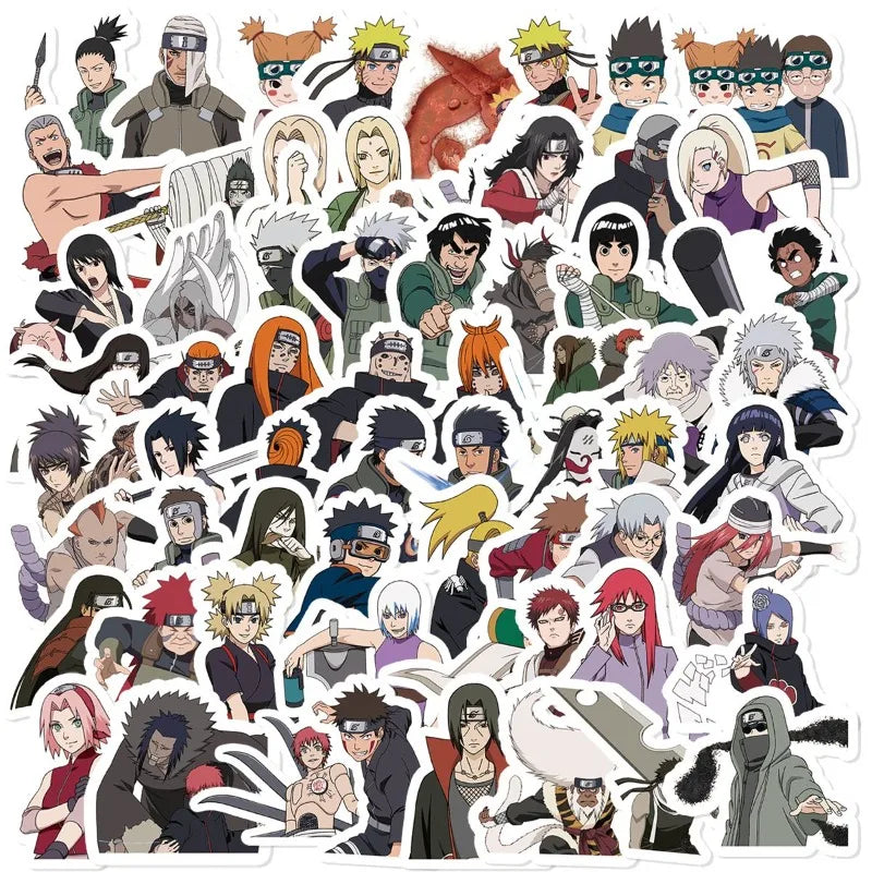 Naruto Jiraiya Q Version Cartoon Kawaii Sticker Pack - 70pcs DIY Decor