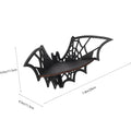 Bat Shaped Floating Corner Shelf - Wooden Gothic Wall Display Shelf for Home Decor