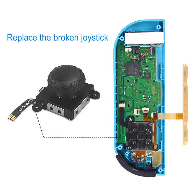 Electromagnetic Joystick Replacement for JoyCon Controllers - Anti-Drift Magnetic Resistance